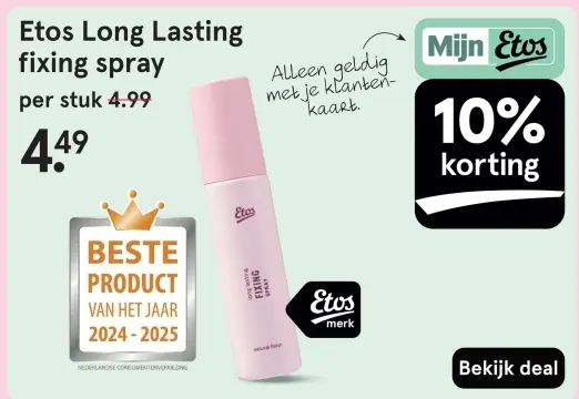 Aanbieding: Long Lasting fixing spray
