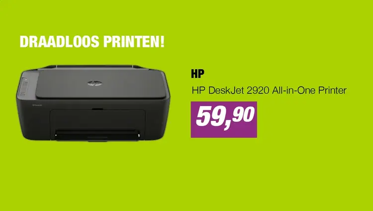 Aanbieding: HP DeskJet 2920 All-in-One Printer