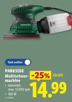 Promotie: Multischuurmachine