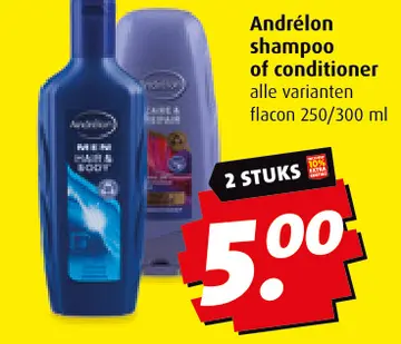 Aanbieding: Andrélon shampoo of conditioner