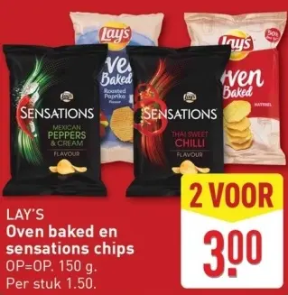 Aanbieding: Oven baked en sensations chips