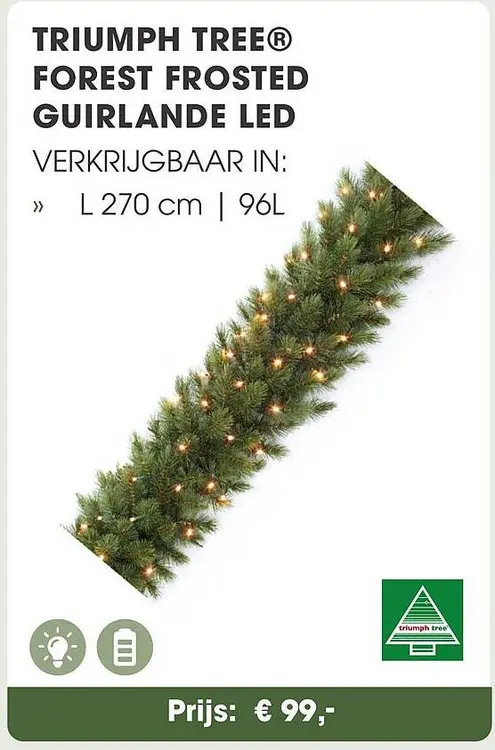 Aanbieding: Forest frosted guirlande led