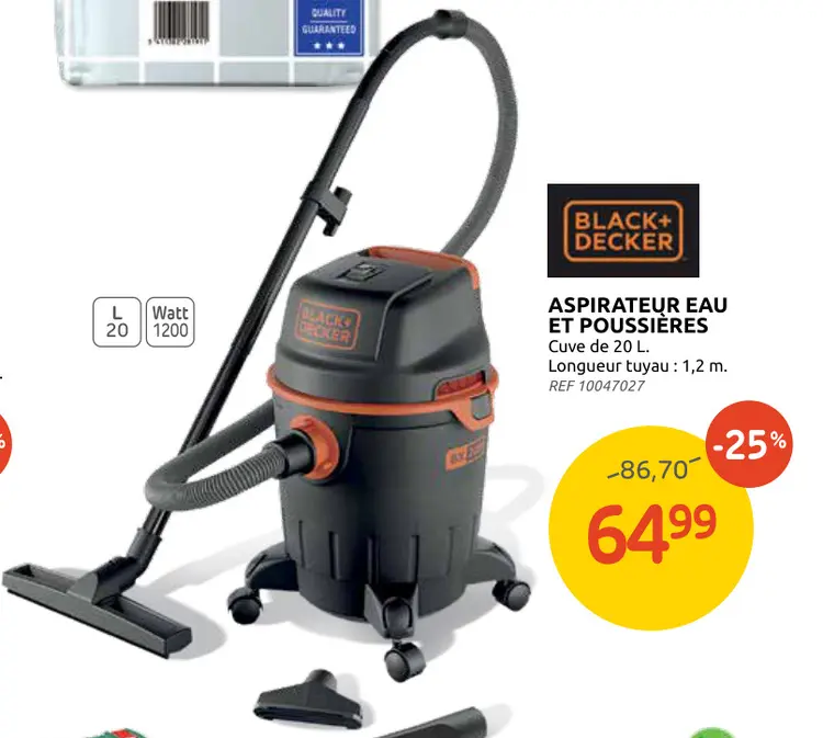 Offre: Aspirateur eau et poussières
