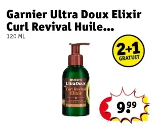 Offre: Ultra Doux Elixir Curl Revival Huile d'Avocat Beurre de Karite