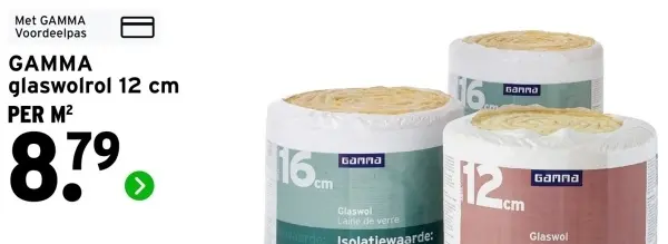 Aanbieding: glaswolrol