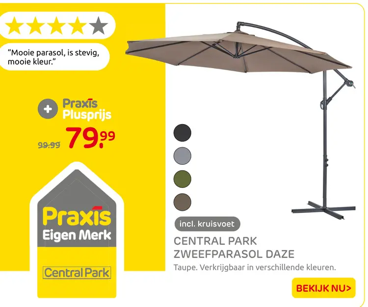 Aanbieding: Zweefparasol daze