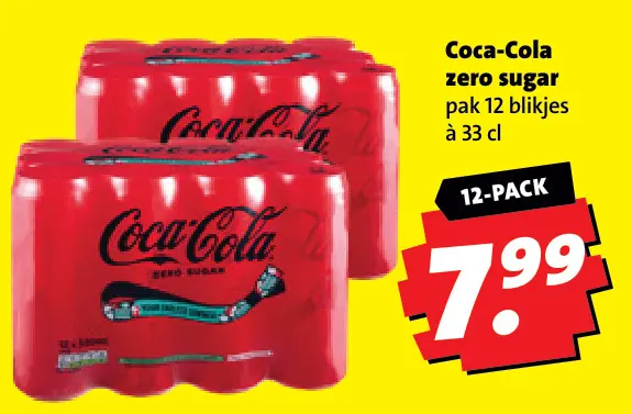 Aanbieding: Coca-Cola zero sugar