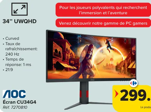 Offre: Écran CU34G4