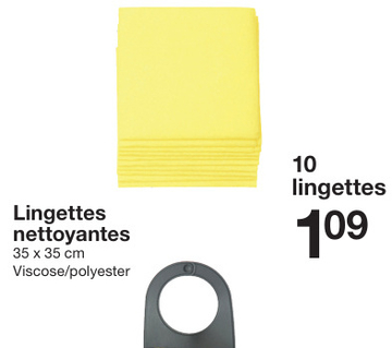 Offre: Lingettes nettoyantes