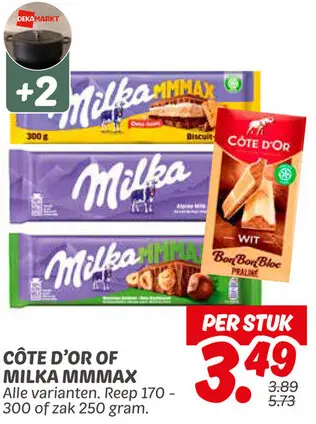 Aanbieding: Côte d'or of Milka mmmax
