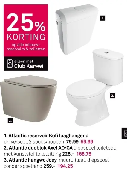 Aanbieding: Reservoir Kofi laaghangend, doublok Axel AO/CA of hangwc Joey