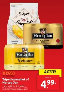 Aanbieding: Tripel karmeliet of Hertog Jan