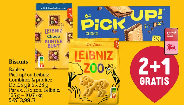 Offre: Biscuits Bahlsen Pick up! ou Leibniz