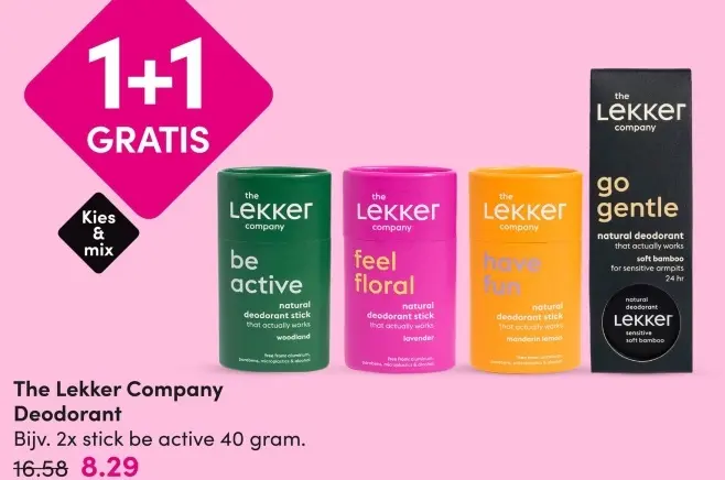 Aanbieding: The lekker company Deodorant