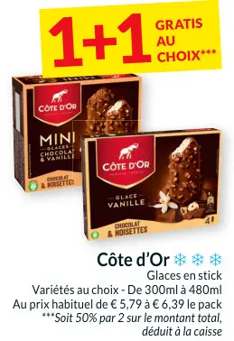 Offre: Glaces en stick