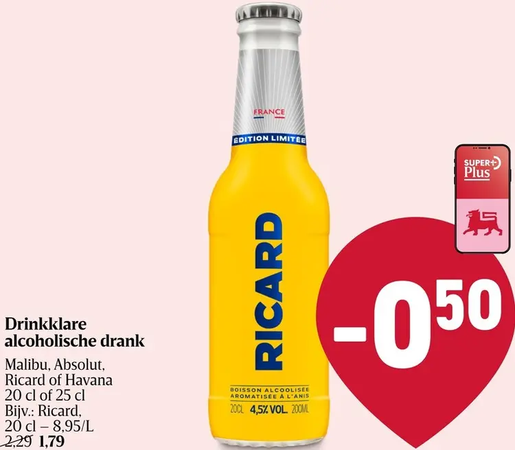 Promotie: Drinkklare alcoholische drank