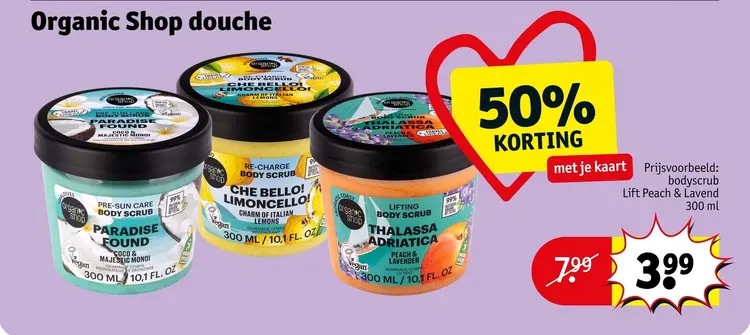 Aanbieding: Organic Shop douche