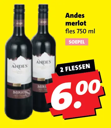 Aanbieding: Andes merlot