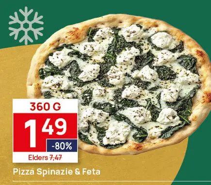 Aanbieding: Pizza Spinazie & Feta