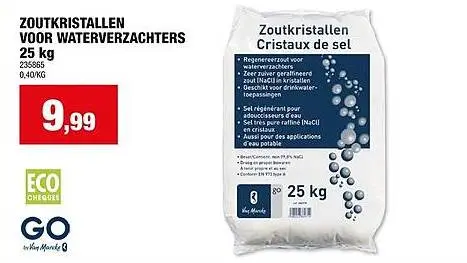 Promotie: Zoutkristallen voor waterverzachters