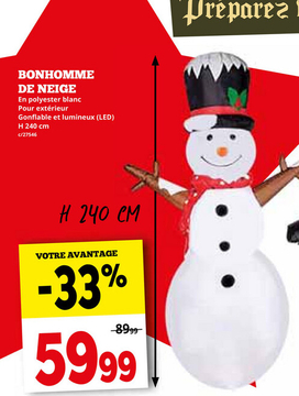 Offre: BONHOMME DE NEIGE