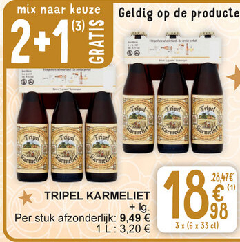 Aanbieding: TRIPEL KARMELIET