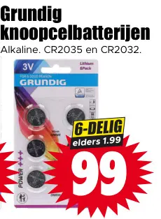 Aanbieding: Knoopcelbatterijen