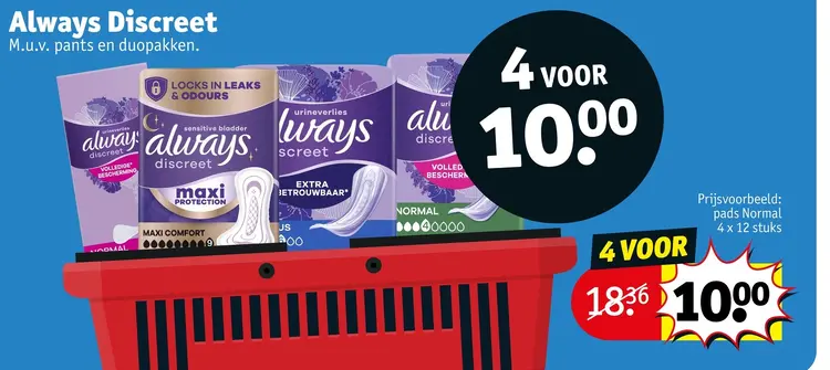 Aanbieding: Always Discreet