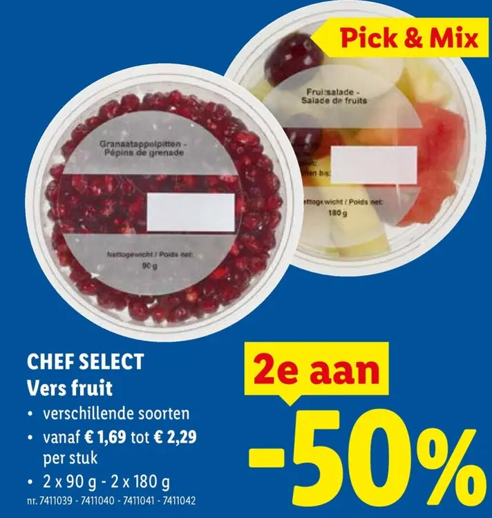 Promotie: Vers fruit