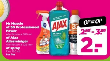 Aanbieding: Mr Muscle of 3G Professioneel Power of Ajax Allesreiniger of spray