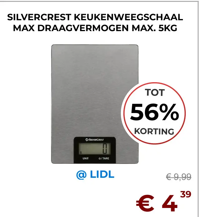 Aanbieding: Keukenweegschaal