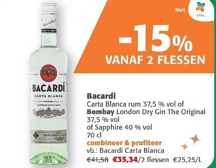 Promotie: Bacardi Carta Blanca rum