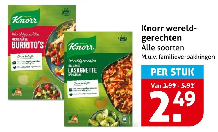 Aanbieding: Knorr wereldgerechten