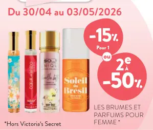 Offre: Les brumes et parfums pour femme