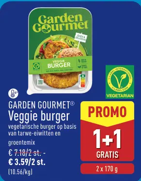 Promotie: Veggie burger