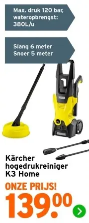 Aanbieding: Hogedrukreiniger K3 Home