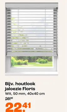 Aanbieding: Bijv. houtlook jaloezie Floris