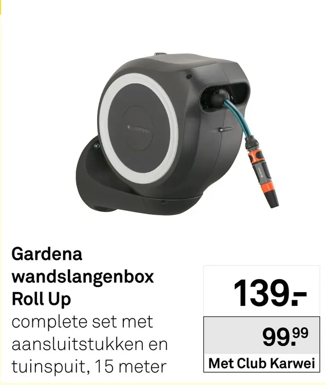 Aanbieding: Wandslangenbox Roll Up 15 meter