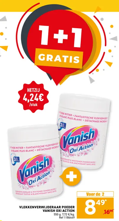 Promotie: Vlekkenverwijderaar poeder Oxi Action