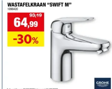 Aanbieding: Wastafelkraan