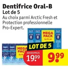 Offre: Dentifrice Oral-B