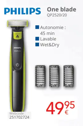 Offre: One blade