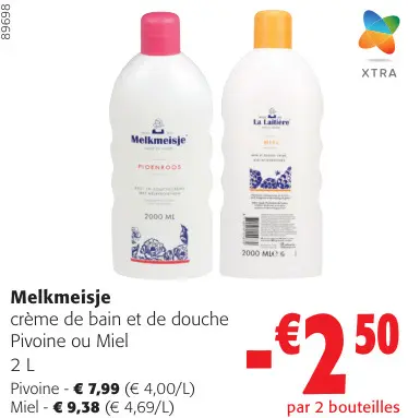 Offre: Crème de bain et de douche Pivoine ou Miel
