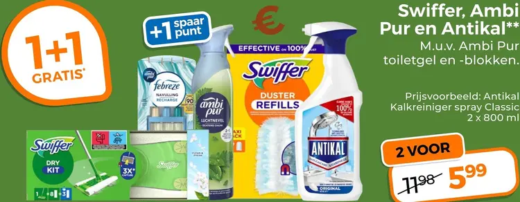Aanbieding: Swiffer, Ambi Pur en Antikal