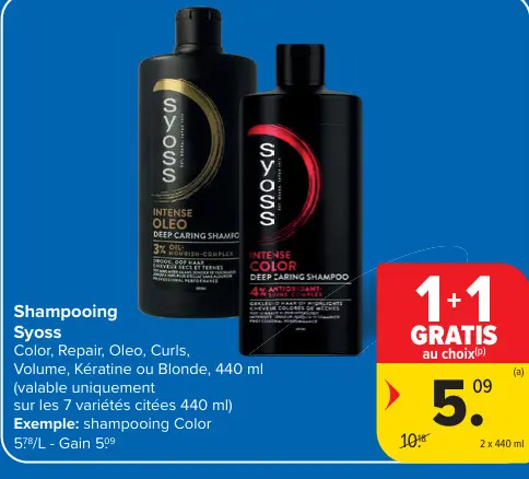 Offre: Shampooing