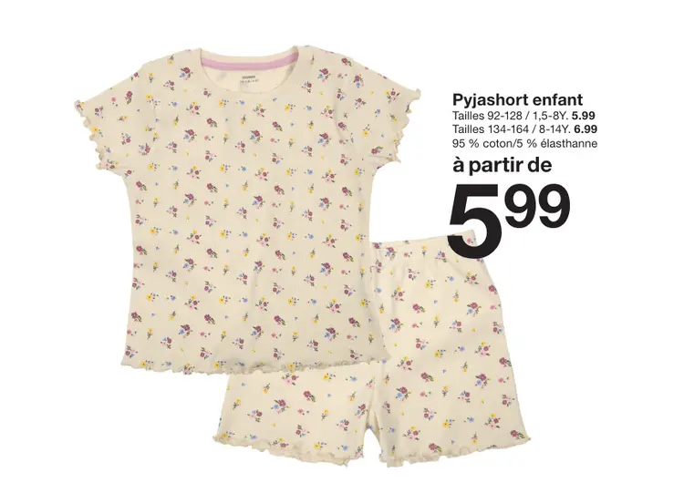 Offre: Pyjashort enfant