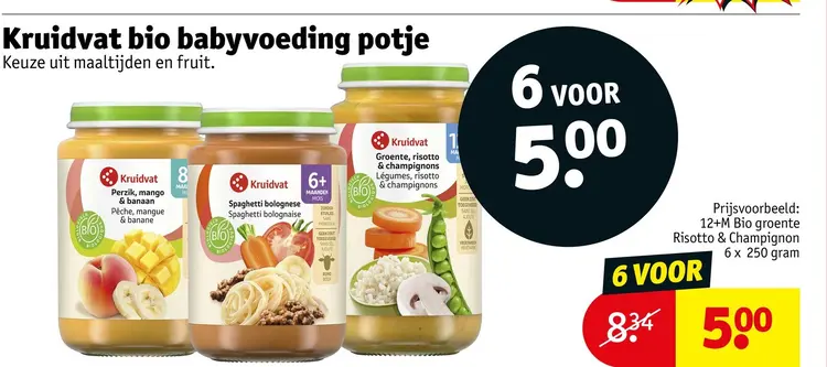 Aanbieding: Kruidvat bio babyvoeding potje