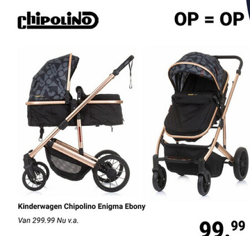 Aanbieding: Kinderwagen Chipolino Enigma 2in1 Ebony