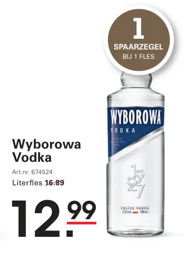 Aanbieding: Wyborowa Vodka