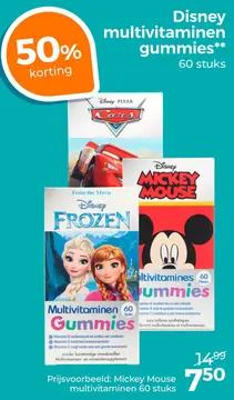 Aanbieding: Disney multivitaminen gummies